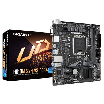 Pllakë amë Gigabyte H610M S2H V3 - DDR4 -  LGA1700 - micro ATX