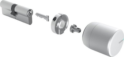 Cilindër bravë GERDA SLR Type C për Tedee, 30–61mm 37–68mm, klasa e sigurisë 6, argjend