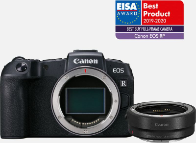 Aparat fotografik Canon EOS RP Body, full frame, me adapter EF EOS R, i zi