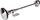 Bori kromi për makinë AMiO 04078, 62cm, 12V 24V, argjend