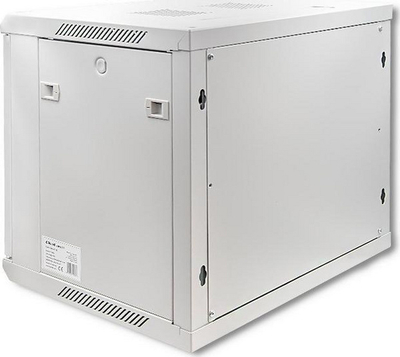 Кабинет мрежен Qoltec RACK 19", 600 x 450 x 500 mm, сив
