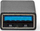 Adapter USB Nedis CCGB64915BK, USB A në USB C, USB 3.2 Gen 1, i zi