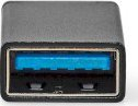 Adapter USB Nedis CCGB64915BK, USB A në USB C, USB 3.2 Gen 1, i zi