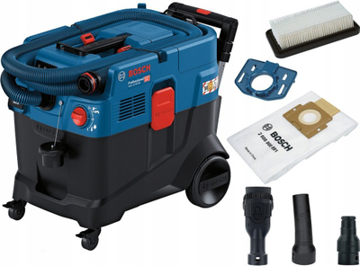 Индустриска правосмукалка Bosch Professional GAS 12-40 MA, влажно и суво всмукување, 40L, сина