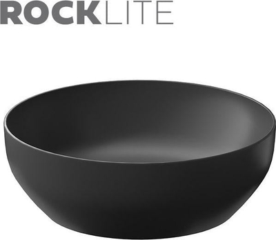 Lavamanë countertop Cersanit Larga Round K677-019, 40x40 cm, keramikë ROCKLITE, anthracite matt