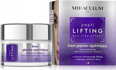 Krem nate Miraculum Pepti Lifting, kundër rrudhave, 50 ml