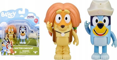 Set figura TM Toys Bluey Visit to the Doctor, 2 figura, shumëngjyrëshe
