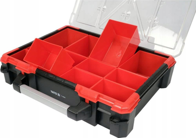 Organizues veglash Yato YT-08960, 12 ndarje, 49x42x11.5 cm, i kuq me zi