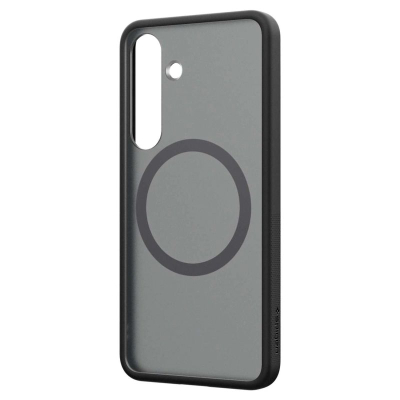 Mbrojtëse telefoni Spigen Capella Magnet për Samsung Galaxy S25, MagSafe, transparente, e zezë Frost