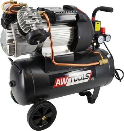 Kompresor me vaj AW Tools ZVA-24L V, 3.0Hp, depozitë 24L, i zi