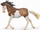 Figurë lodër Collecta kalë mustang Mustang Mare Bay Splash Overo, 12 cm, shumëngjyrëshe