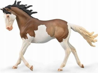 Figurë lodër Collecta kalë mustang Mustang Mare Bay Splash Overo, 12 cm, shumëngjyrëshe
