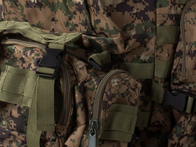 Çantë shpine taktike Shpina Military 48.5L, sistem MOLLE, nuk e merr uji, kamuflazh