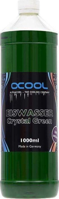 Lëng ftohës PC Alphacool Eiswasser Crystal Green, UV aktiv, 1000ml, jeshil