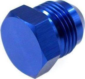 Tapë alumini TurboWorks AN12 Plug, për sisteme vaji dhe karburanti, blu