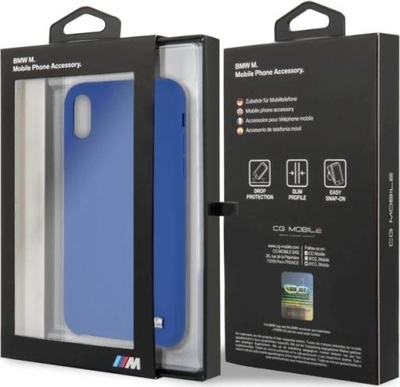 Mbulesë telefoni BMW BMHCPXMSILNA për iPhone X/Xs, silikon, blu navy