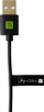 Kabllo USB Techly IUSB20, USB 2.0 Type A në Type C, 0.1m, i zi