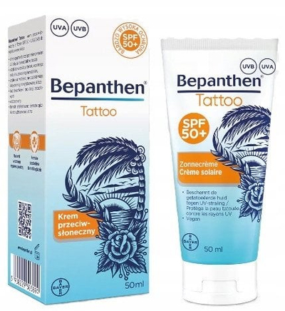Krem dielli për tatu Bepanthen Tattoo, SPF 50+, 50 ml