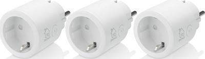 Set me priza të mençme Deltaco Smart Home SH-OP03, 3 copë, WiFi 2.4GHz, e bardhë