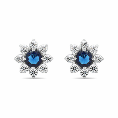 Vathë Brilio Silver Flowers EA577WB