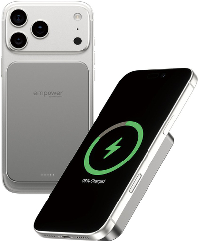 Power bank PanzerGlass Empower Bank, 10000mAh, 20W, ngjyrë argjendtë