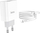 Karikues Hoco C80A, 1 x USB-A, 1 x USB-C, 1m, i bardhë