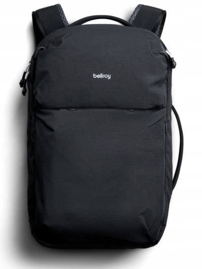 Shpinore udhëtimi Bellroy Lite Travel Pack 30L, hapje clamshell, xhep laptopi 16", e zezë
