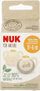 Biberon latex NUK For Nature, set 2 copë, 0–6 muajsh, i bardhë
