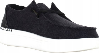 Këpucë slip on HEYDUDE Wendy Rise, për goca, tekstil, blu e errët