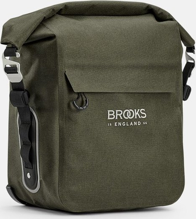 Çantë biçiklete Brooks Scape Pannier Small, 10-13L, IPX4, jeshile mud