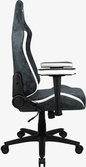 Karrige gaming Aerocool Crown AeroSuede, Steel Blue, e zezë/e bardhë