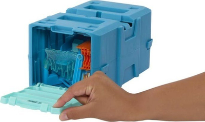 Set pistë lodër Mattel Hot Wheels Track Builder Ice Themed HKX40 HNJ66, me makinë, shumëpjesësh, shumëngjyrësh