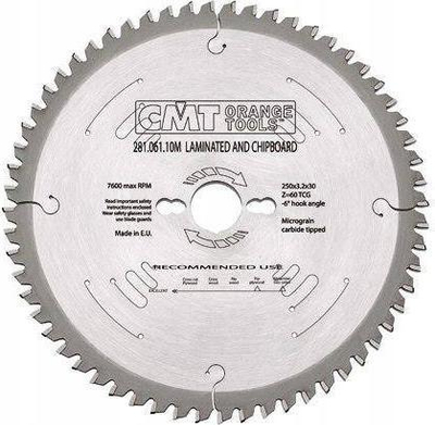 Teh rrethor CMT Orange Tools 281.160.40H, 160mm, 40 dhëmbë TCG, ngjyrë argjendi