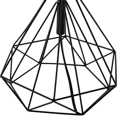 Llambë tavoline Geilo HM7416, metal PVC, 48.5 cm, e zezë