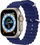 Rrip ore Dux Ducis OceanWave për Apple Watch 41 40 38mm, silikon, blu e errët