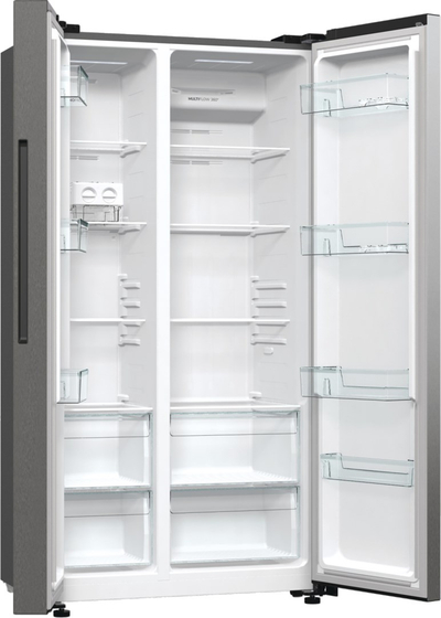 Frigorifer Gorenje NRR9185EAXL, side by side, 550L, inox argjendi