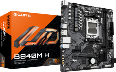 Матична плоча Gigabyte B840M H, Socket AM5, DDR5, mATX