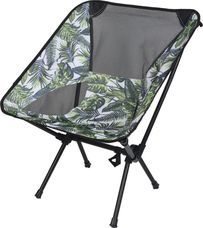 Karrige palosme kampingu Tourist Beach Chair Jungle, çelik, me çantë mbrojtëse, jeshile