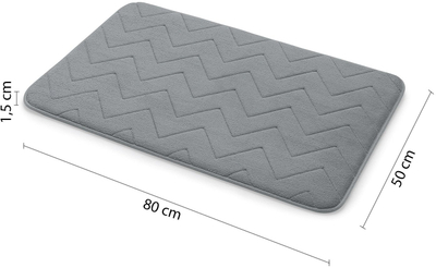 Tapet banjoje Gedy Mousse, memory foam, 50x80 cm, gri