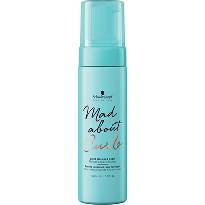 Shkumë për flokë kaçurrele Schwarzkopf Mad About Curls Light Whipped Foam, 150 ml