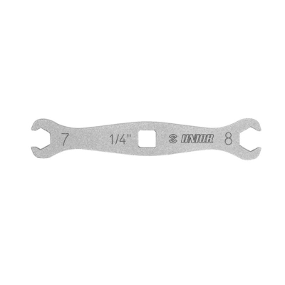 Çelës flare nut Unior 2023, 7mm, 8mm, argjendtë