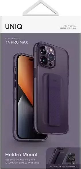 Mbrojtëse telefoni Uniq Heldro Mount për iPhone 14 Pro Max, me rrip FlexGrip, lejla