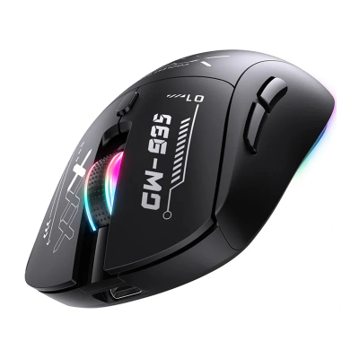 Maus gaming ONIKUMA CW935, pa kabëll tri-mode, RGB, i zi