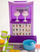 Играчка количка за сладолед Woopie Ice Cream Shop, со ЛЕД светла и звуци, пренослив куфер, виолетова