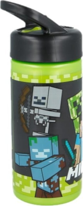 Shishe uji Minecraft Sports, 410 ml, me pipë edhe dorezë, shumëngjyrëshe
