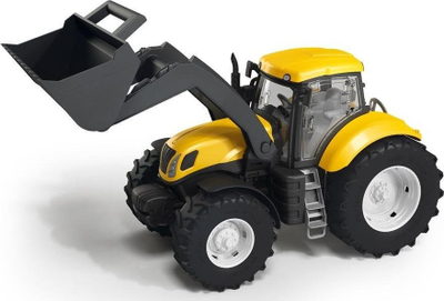 Lodër traktor me kovë Tupiko, pjesë që lëvizin, i verdhë