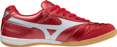 Këpucë futsalli Mizuno Morelia Sala Elite M Q1GA221060, lëkurë, shollë për sallë, të kuqe