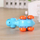 Lodër dinosauri me prarash Swede MIX, plastike, me rrota, shumëngjyrshe