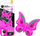 Aromë makine Aroma Car A83533 Fancy Shapes Butterfly, aromë Bubble Gum, rozë