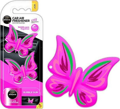 Aromë makine Aroma Car A83533 Fancy Shapes Butterfly, aromë Bubble Gum, rozë